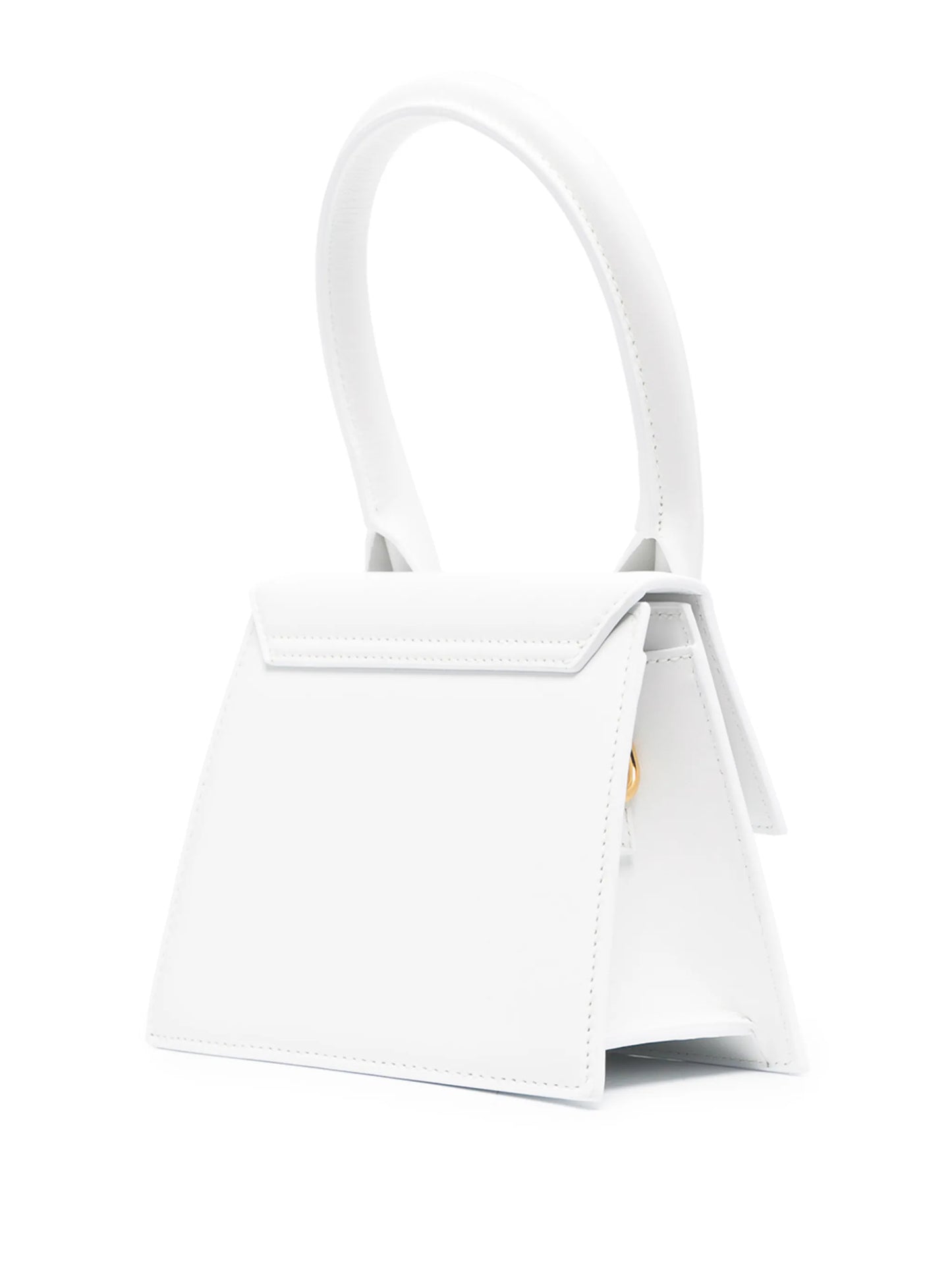 Jacquemus Le Chiquito Moyen Bag Leather, White, Leather, Handbag