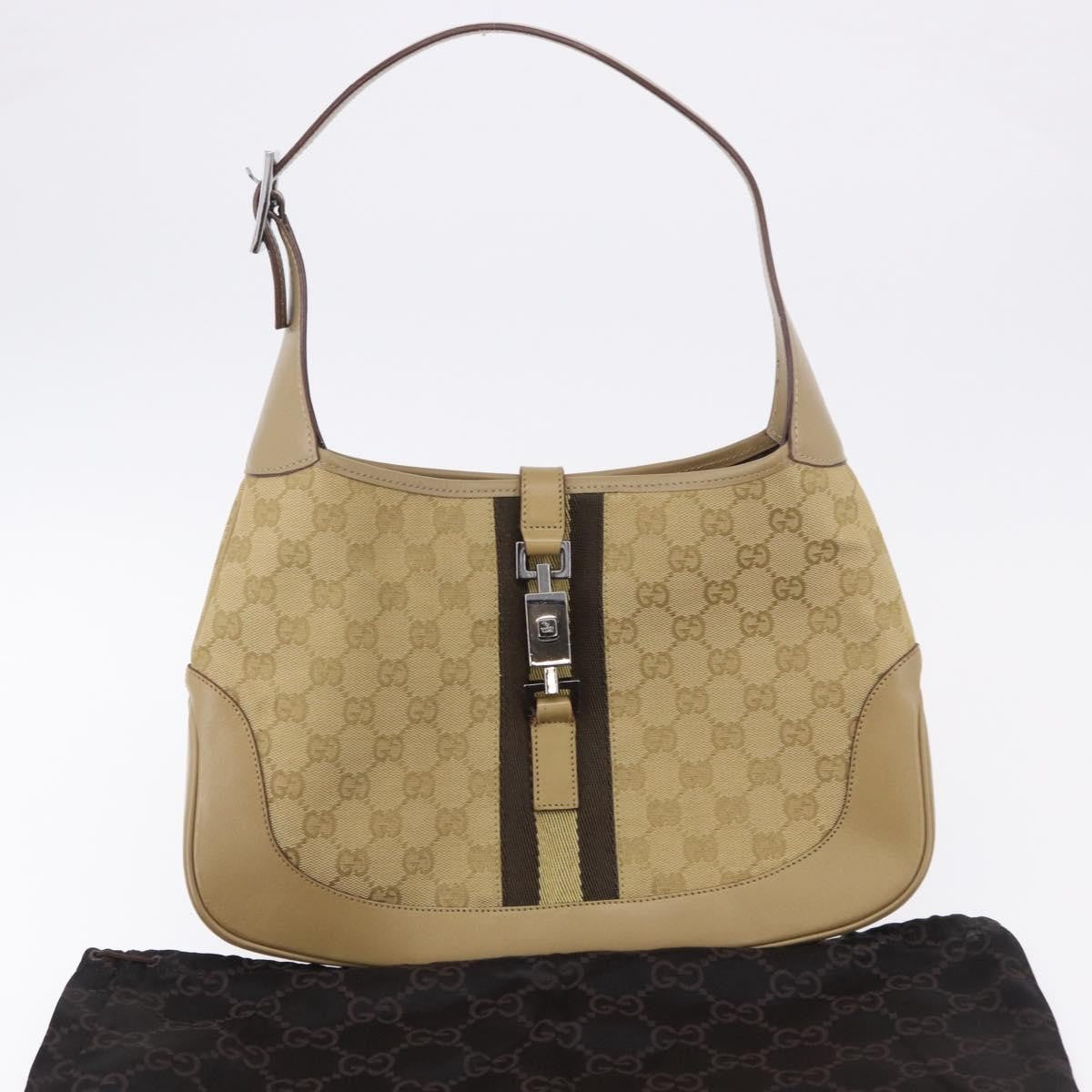 Gucci Jackie Canvas, Beige, Canvas, Handbag