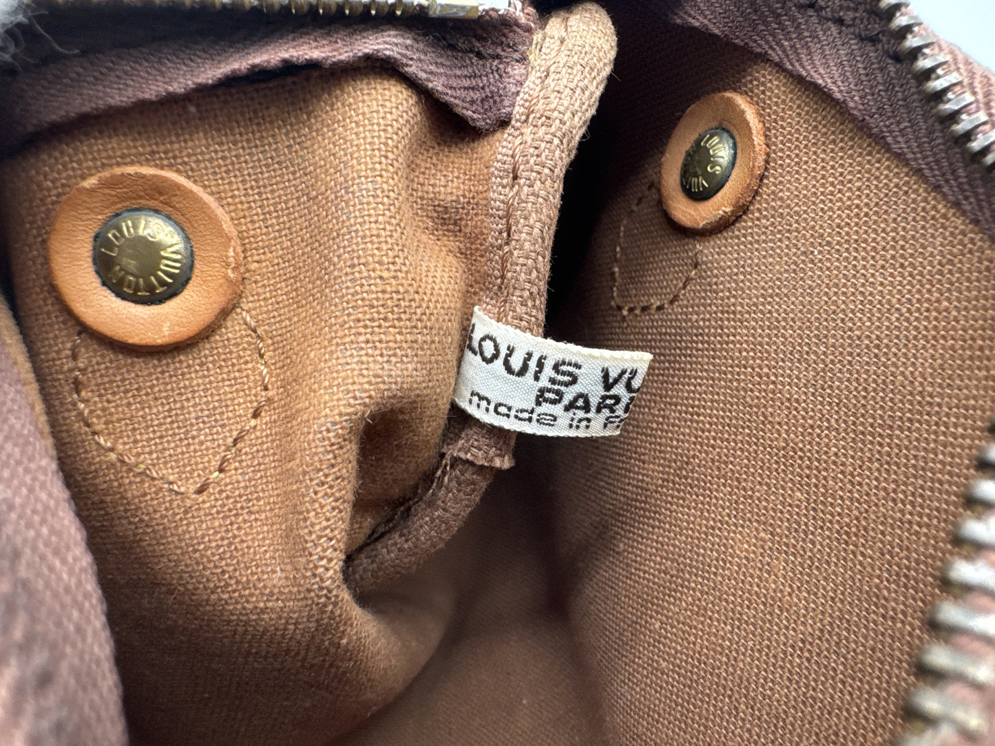 Louis Vuitton Speedy Mini HL Handbag Monogram Canvas, Brown, Canvas, Handbag
