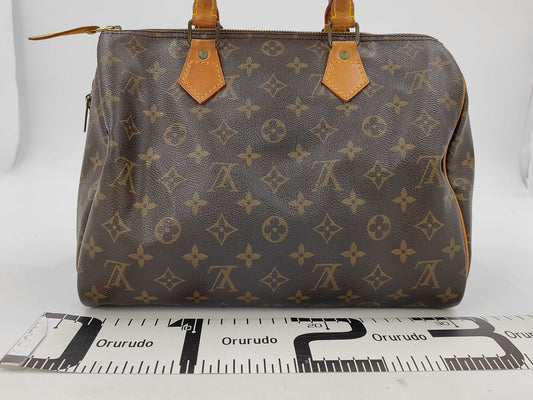 Louis Vuitton Speedy Handbag Monogram Canvas, Brown, Canvas, Handbag