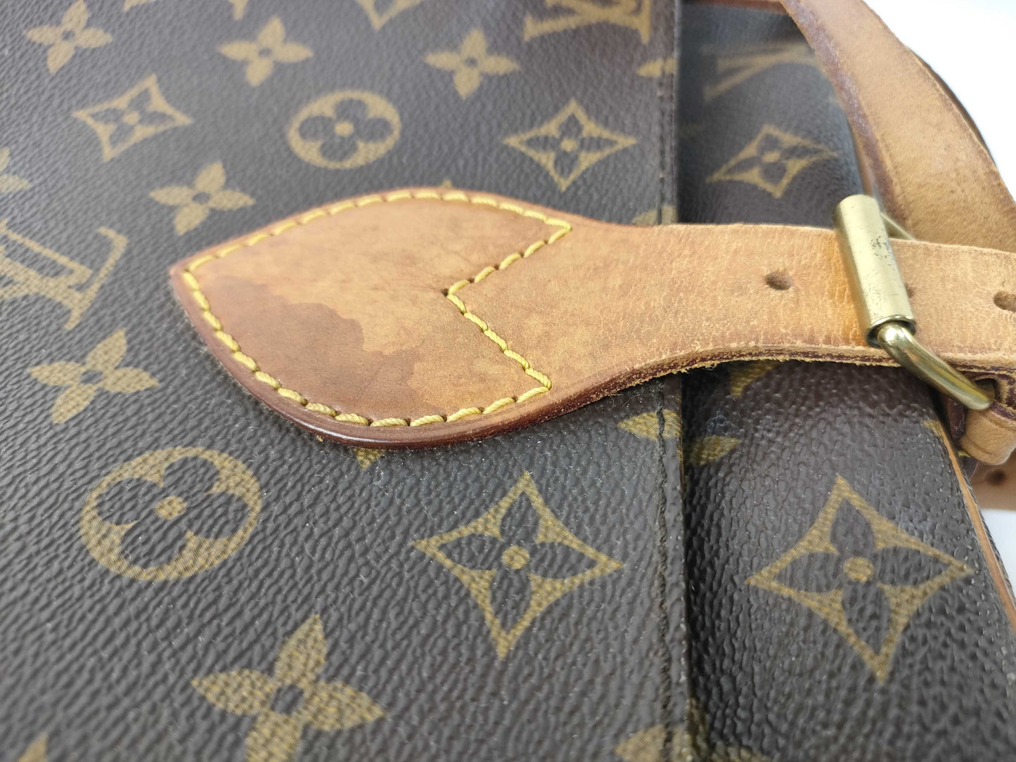 Louis Vuitton Cartouchiere Handbag Monogram Canvas, Brown, Canvas, Shoulder Bag