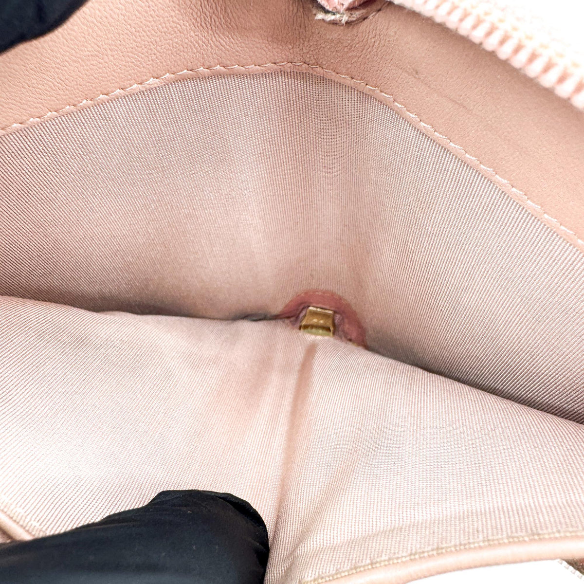 Chanel Boy Zip Around Quilted Patent, Pink, Patent Leather, Wallet
