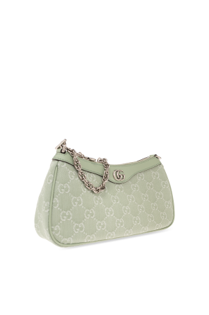 Gucci Ophidia, Green, Canvas, shoulder