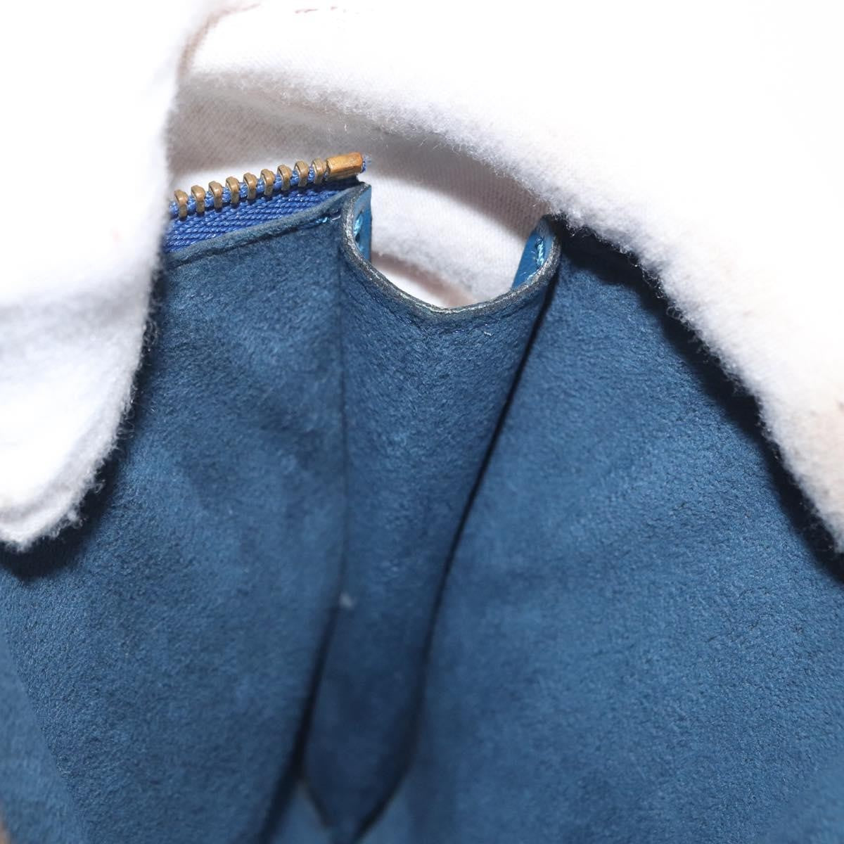Louis Vuitton Pochette Accessoires Epi Leather, Blue, Leather, Clutch