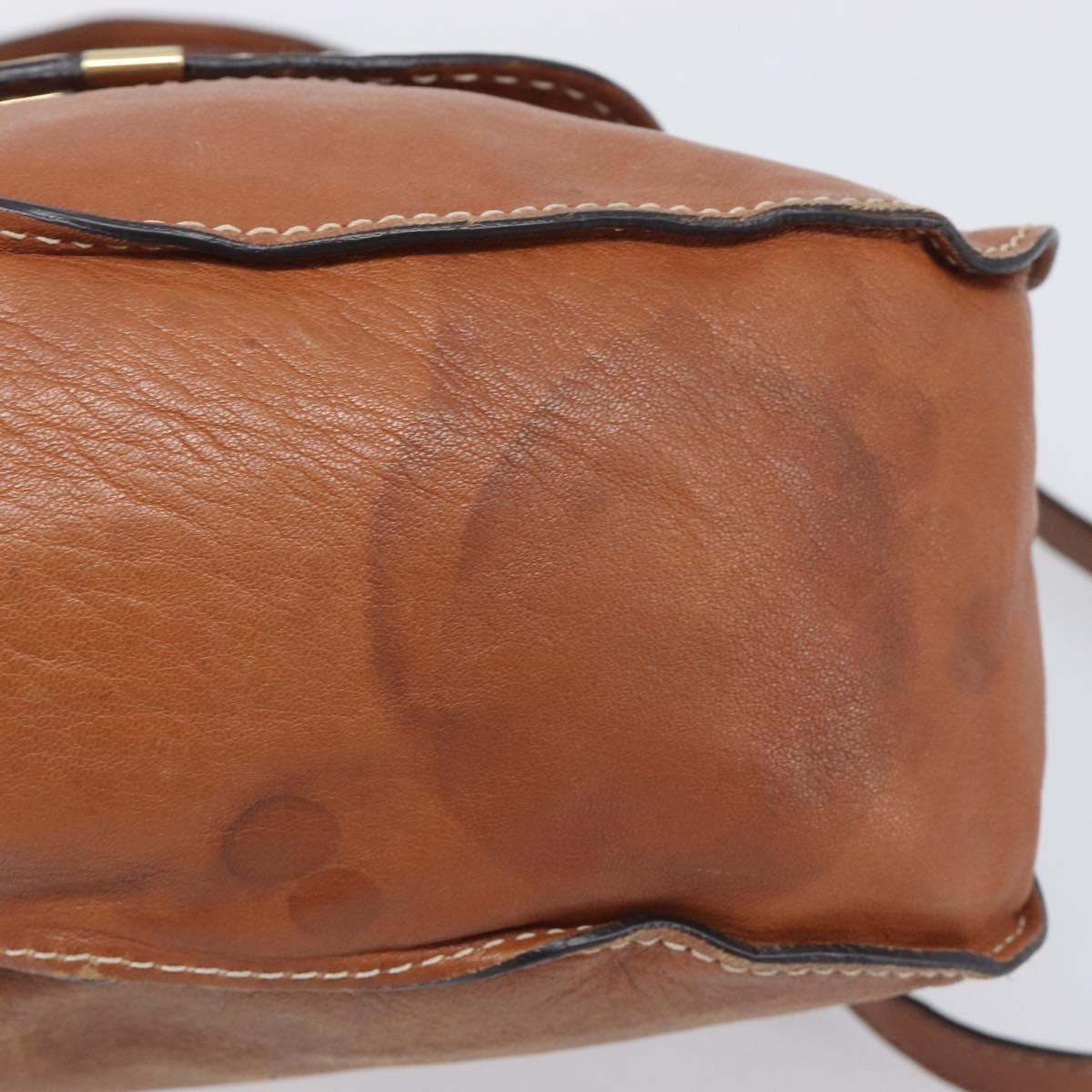 Chloe Marcie Satchel Leather, Brown, Leather, Handbag