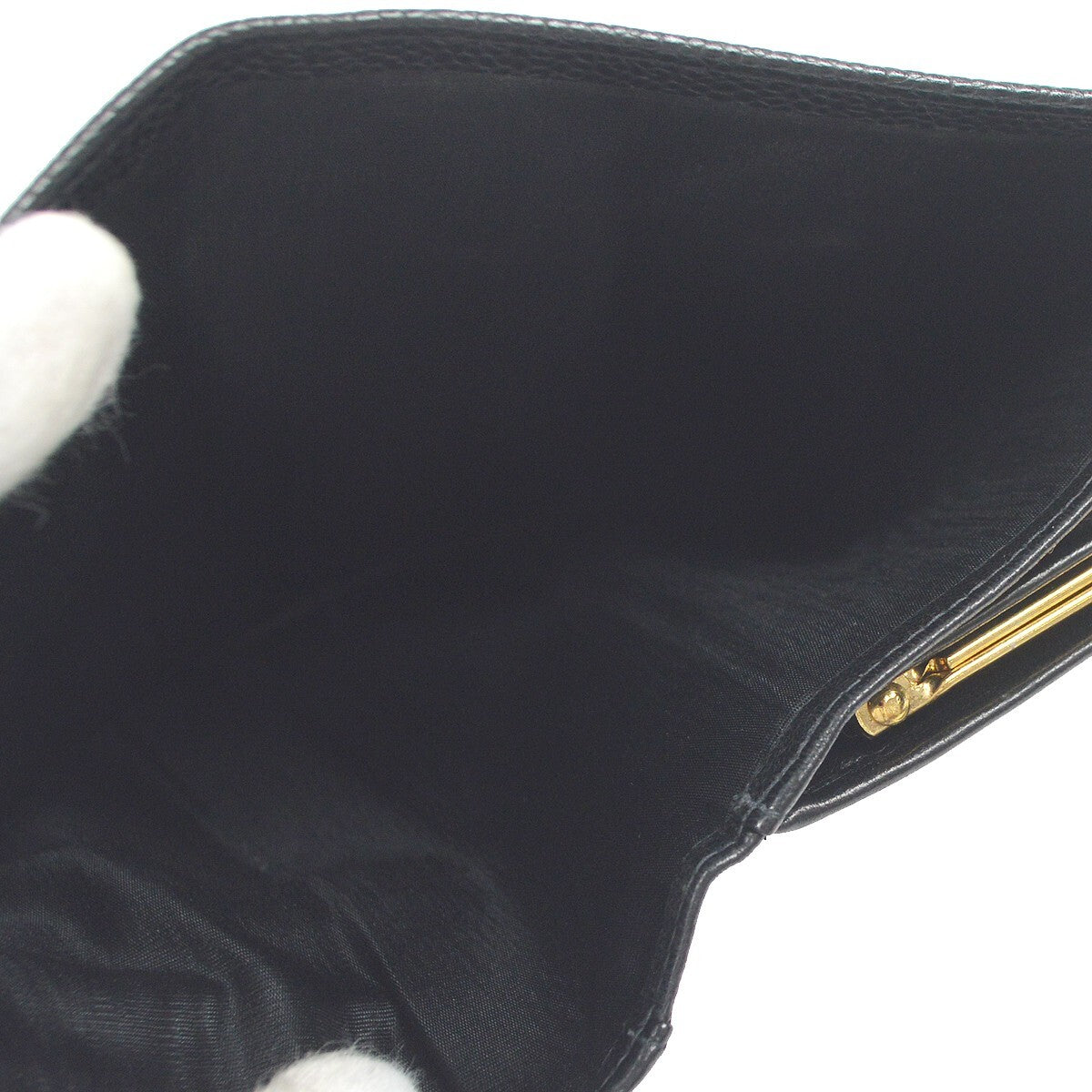 Chanel Timeless CC French Caviar, Black, Leather, Wallet