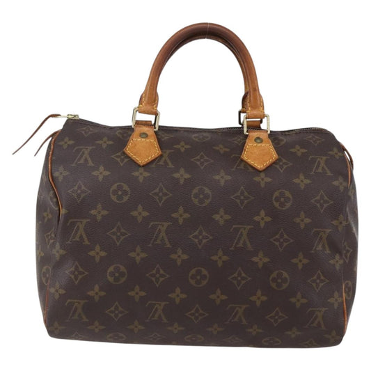 Louis Vuitton Speedy Handbag Monogram Canvas, BROWN, CANVAS, Handbag