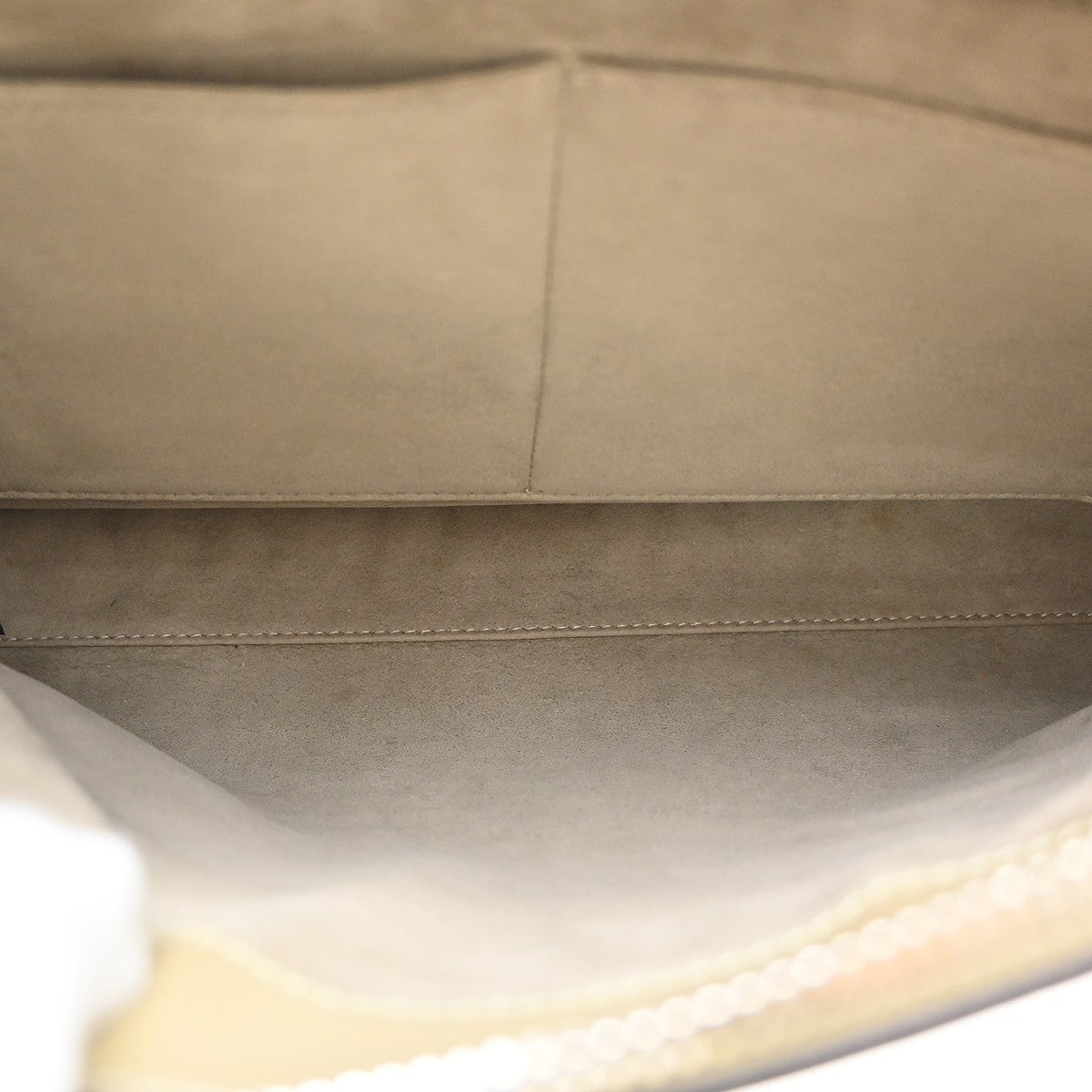 Fendi DotCom Convertible Satchel Leather, Beige, Leather, Handbag