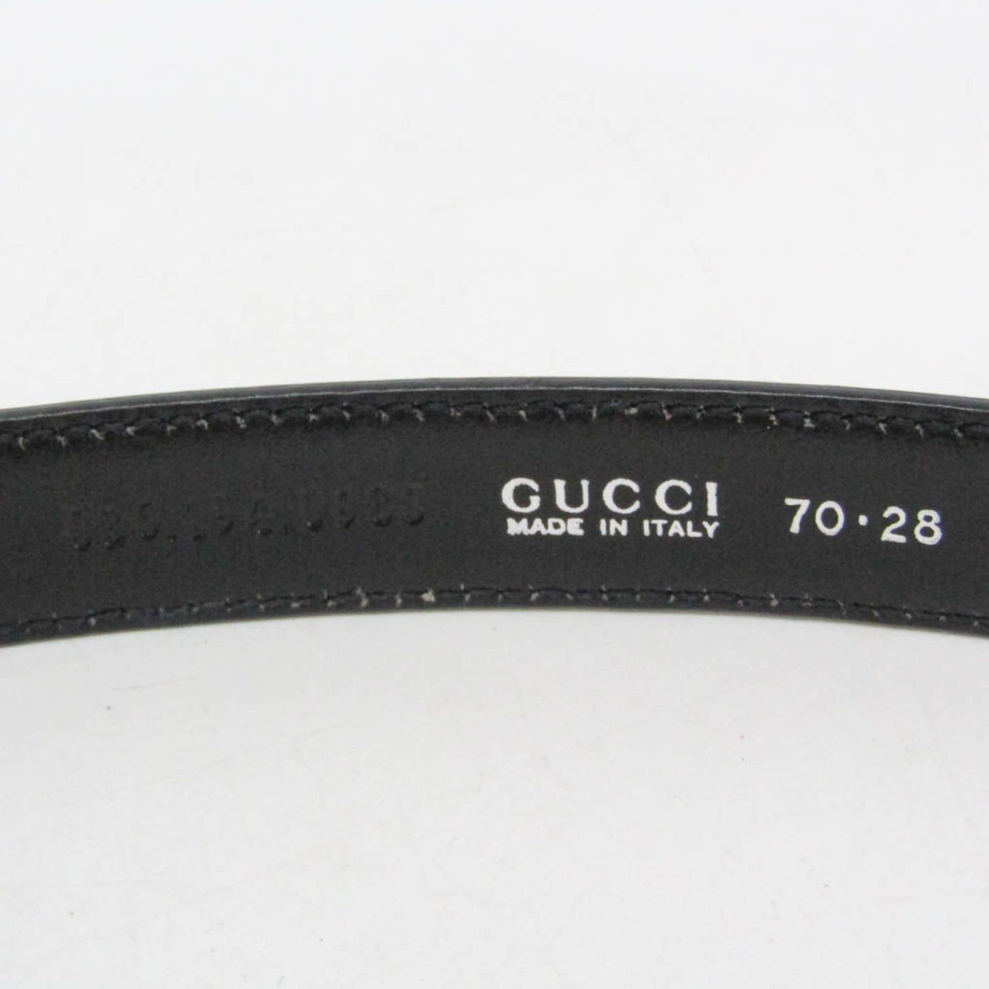 Gucci Interlocking G Belt (Outlet) Leather, Black, Leather, Belt