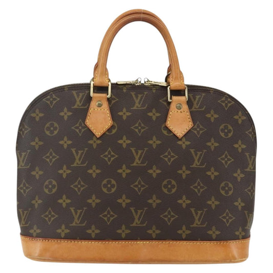 Louis Vuitton Alma Handbag Monogram Canvas, BROWN, CANVAS, Handbag