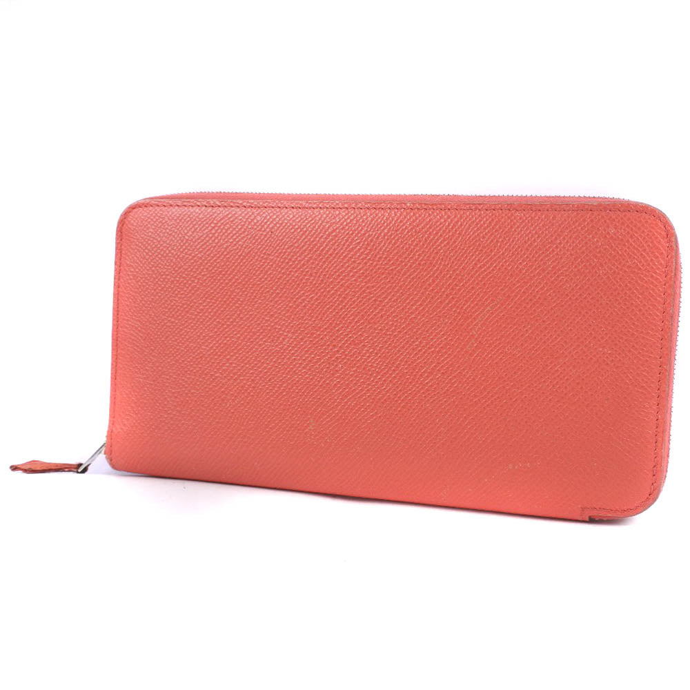 Hermès Azap, Pink, Leather, wallet