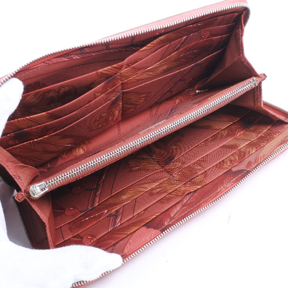 Hermès Azap, Pink, Leather, wallet
