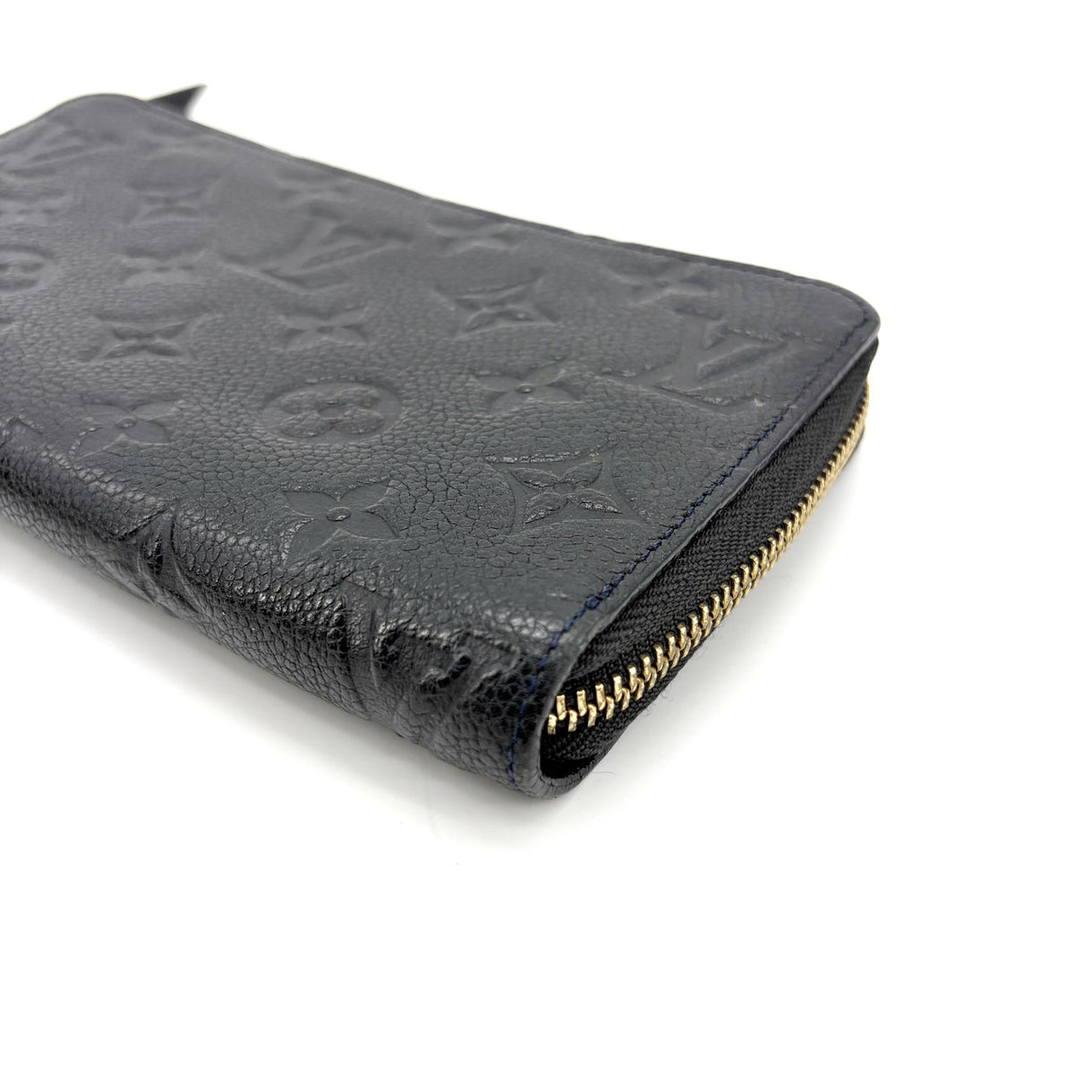 Louis Vuitton Zippy Organizer Ombre Leather, Black, Leather, Wallet