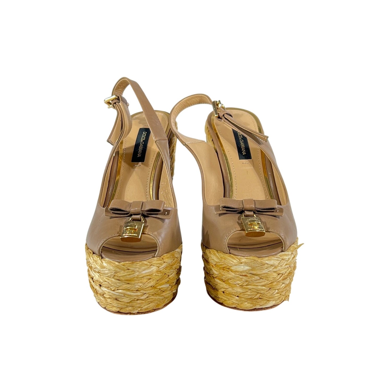 Dolce and Gabbana Espadrille Sandals 6.5 US Tan