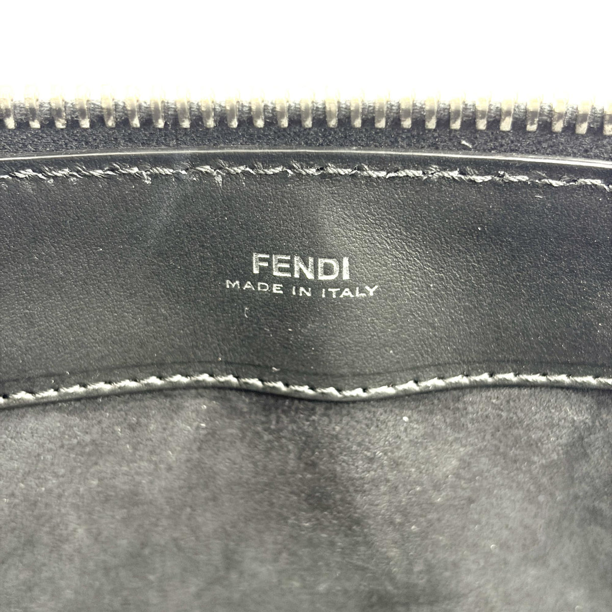 Fendi DotCom Convertible Satchel Leather, Black, Calfskin, Handbag
