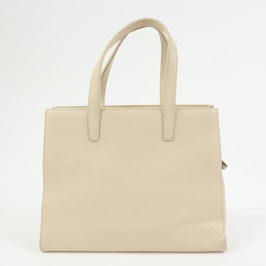 Loewe Anagram Leather, Beige, Leather, Tote Bag