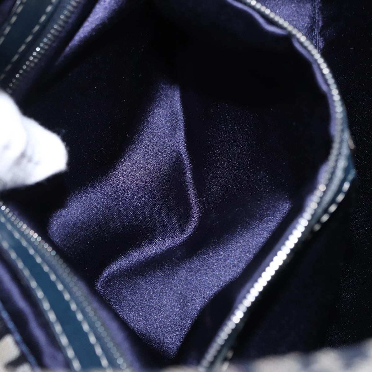 Fendi Buckle Strap Hobo Zucchino Canvas, Navy, Canvas, Shoulder Bag