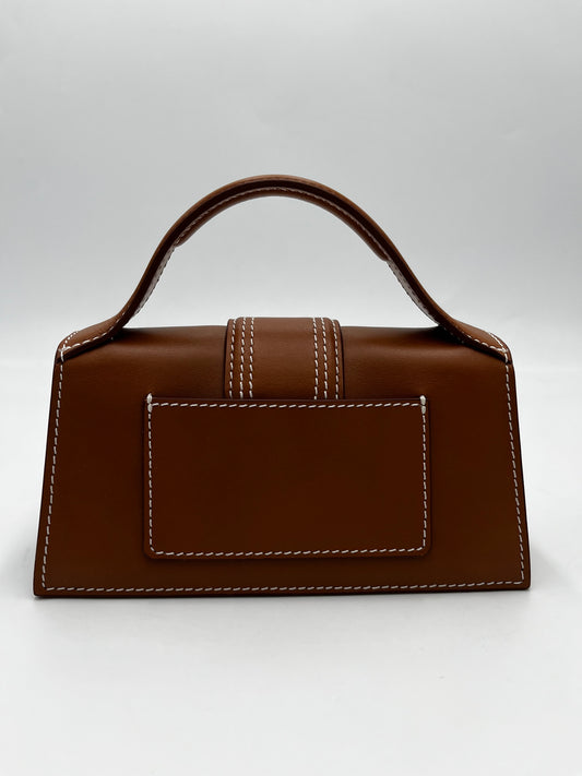 Jacquemus Le Bambinou Flap Bag Leather, Brown, Leather, Handbag