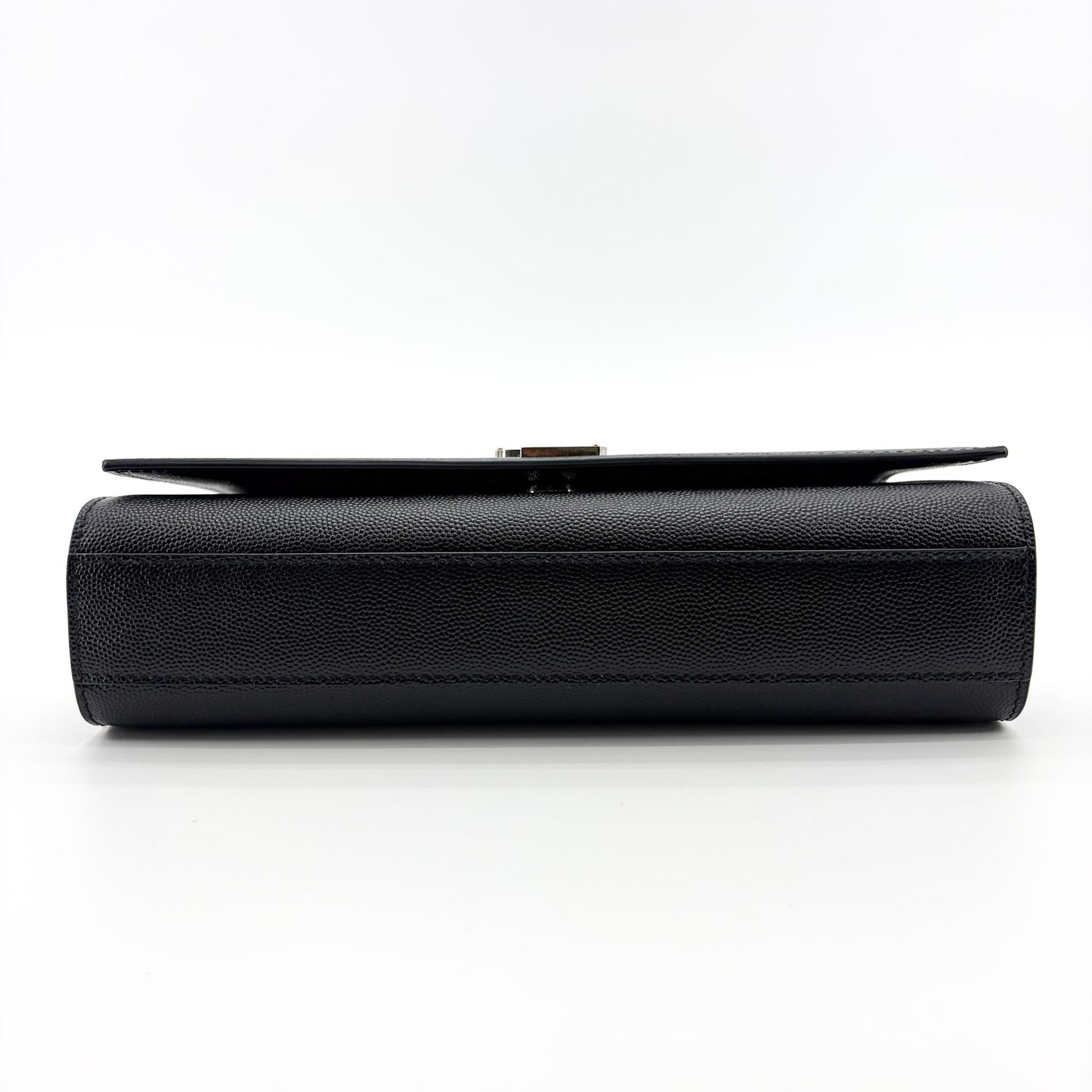 Saint Laurent Kate Crystal Embellished Patent, Black, Leather, Crossbody Bag