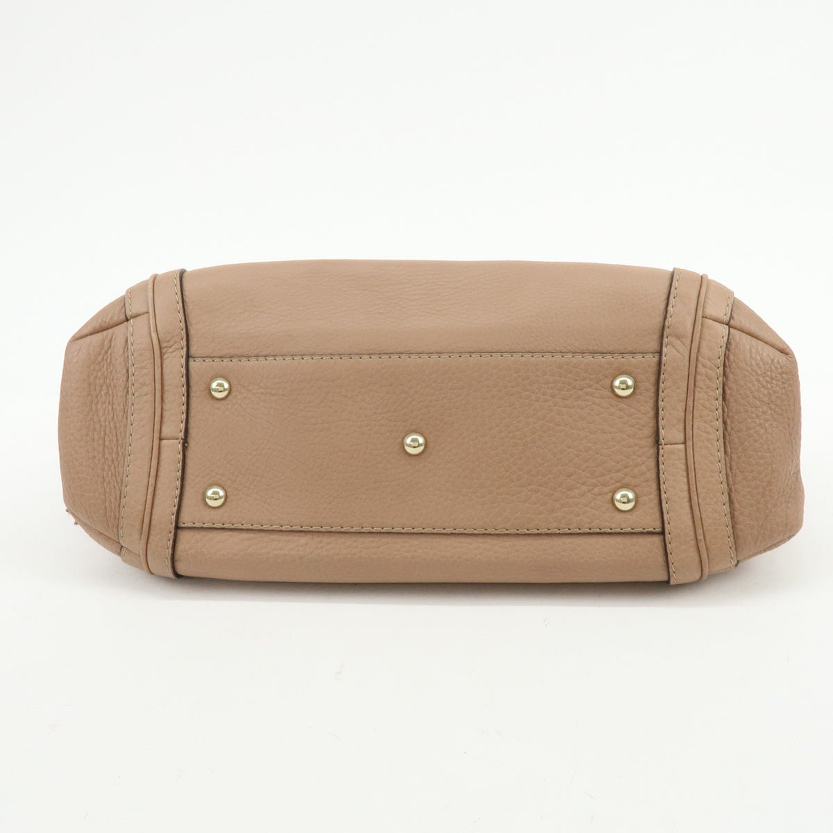 Gucci Bella Zip Leather, Beige, Leather, Tote Bag