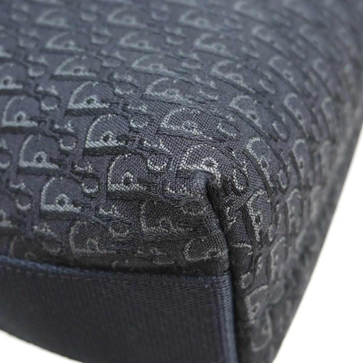 Christian Dior Vintage Trotter Canvas, Black, Canvas, Shoulder Bag