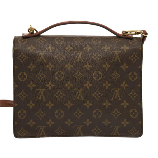 Louis Vuitton Monceau Handbag Monogram Canvas, BROWN, CANVAS, Handbag