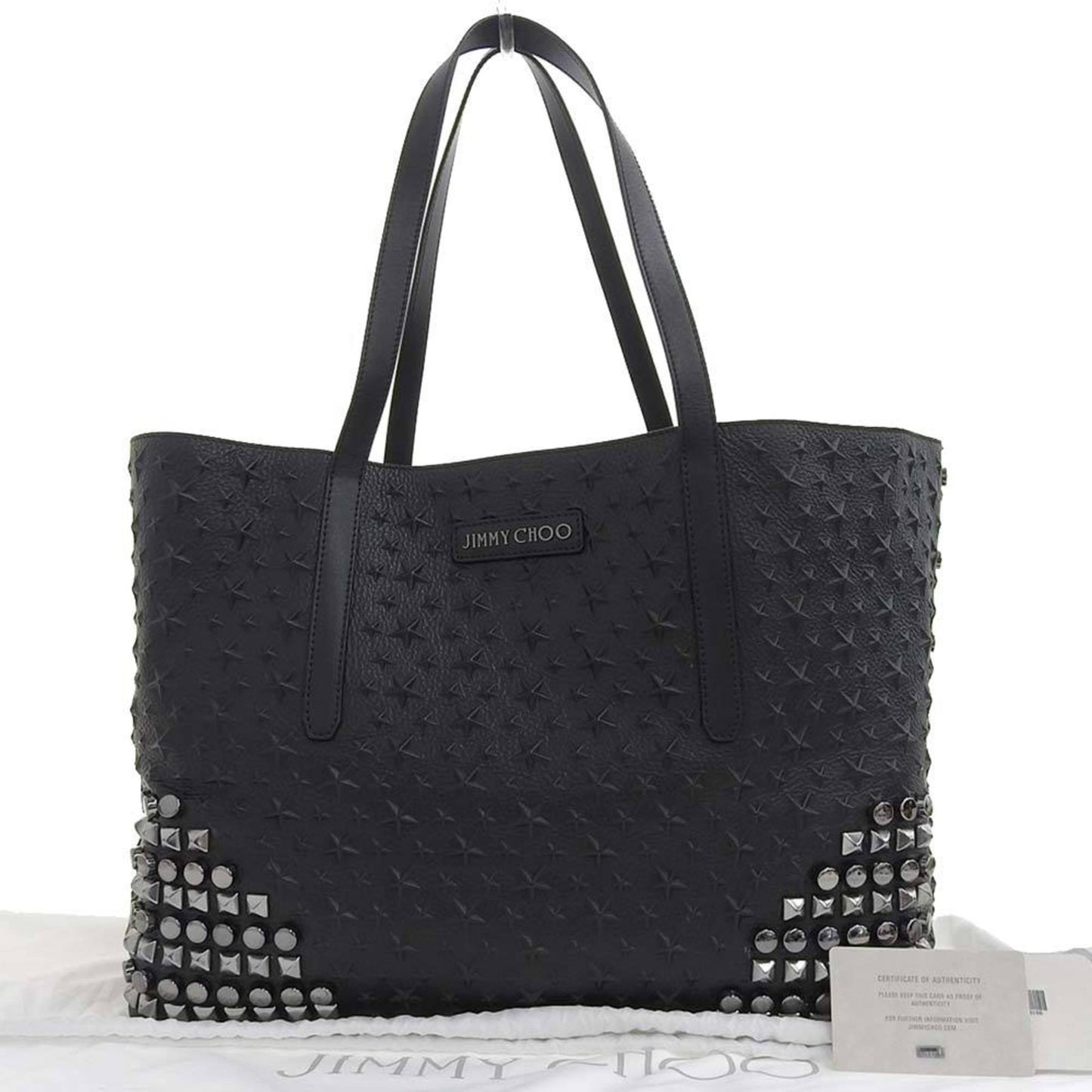 Jimmy Choo Pimlico, Black, Leather, tote