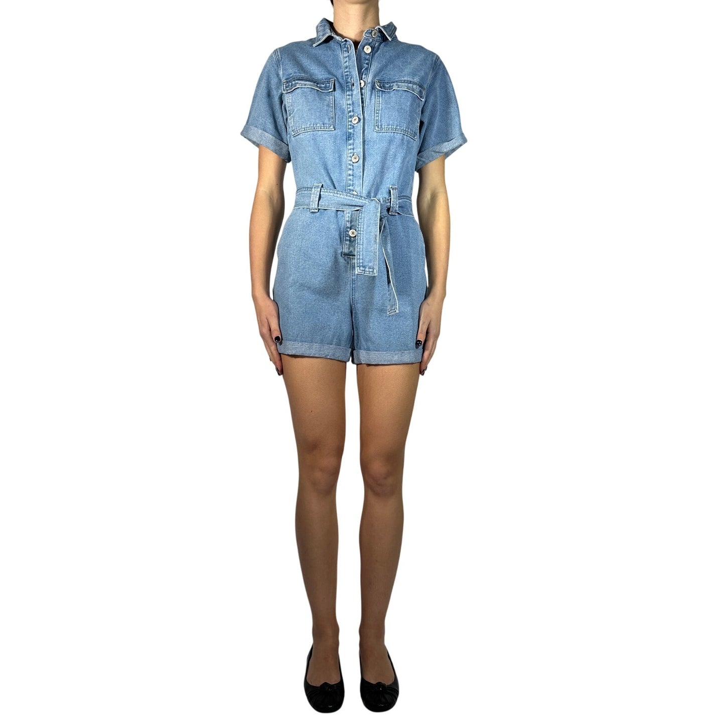 Oraije Paris Denim Playsuit