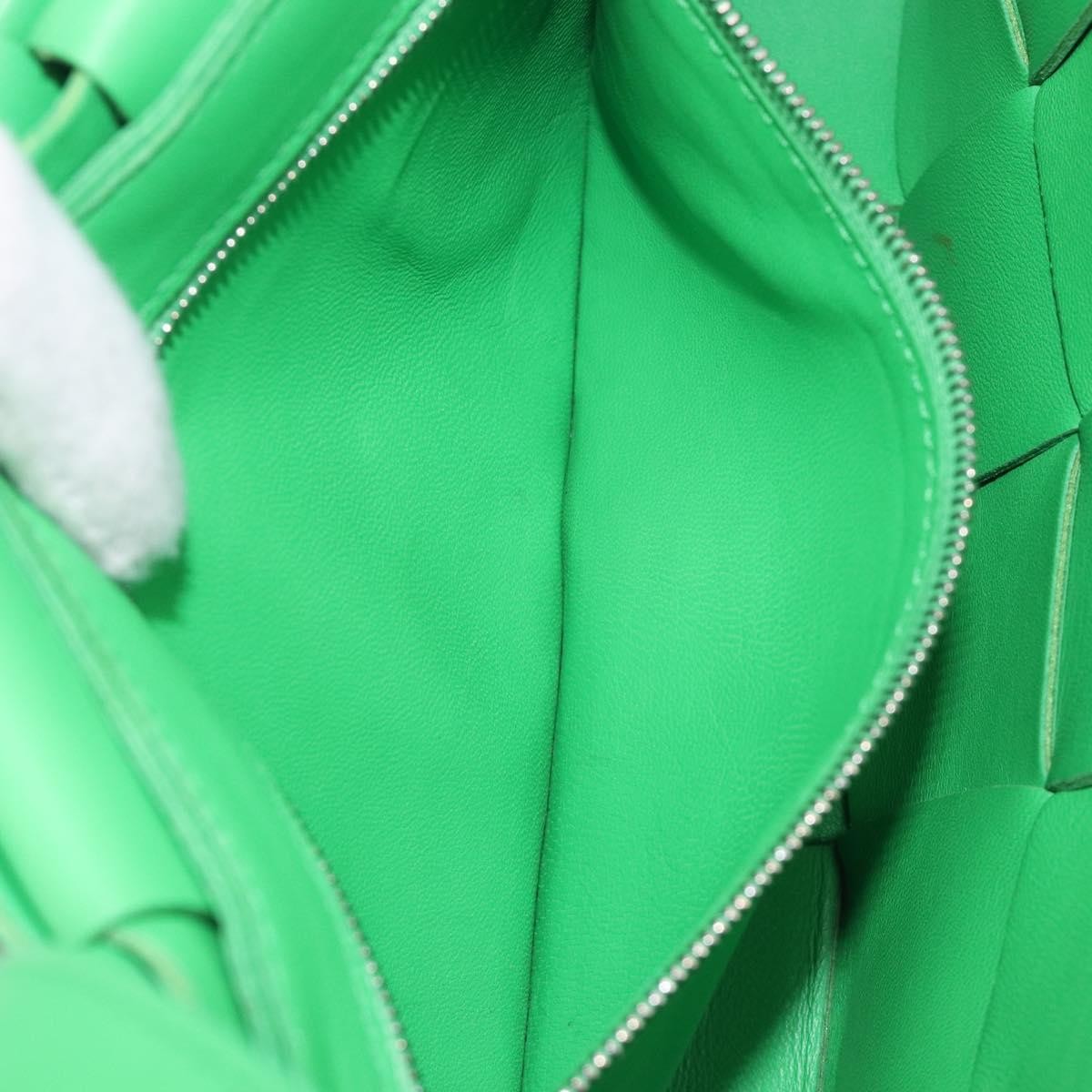 Bottega Veneta Cassette Maxi Intrecciato Leather, Green, Leather, Crossbody Bag