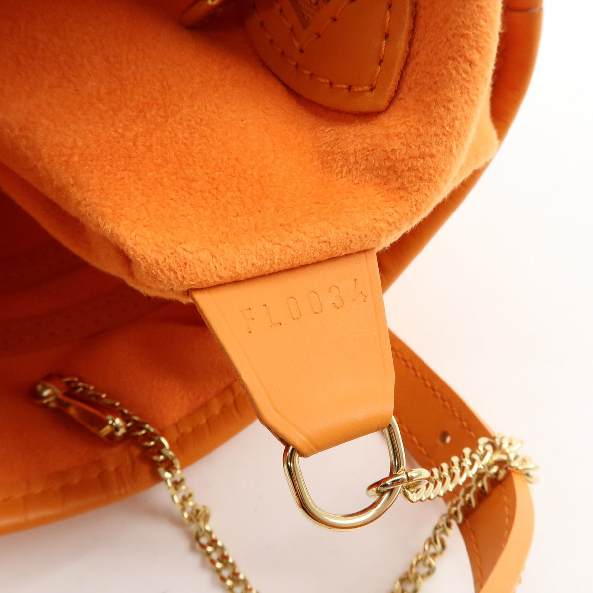 Louis Vuitton Petit Bucket Epi Leather, Orange, Leather, Handbag