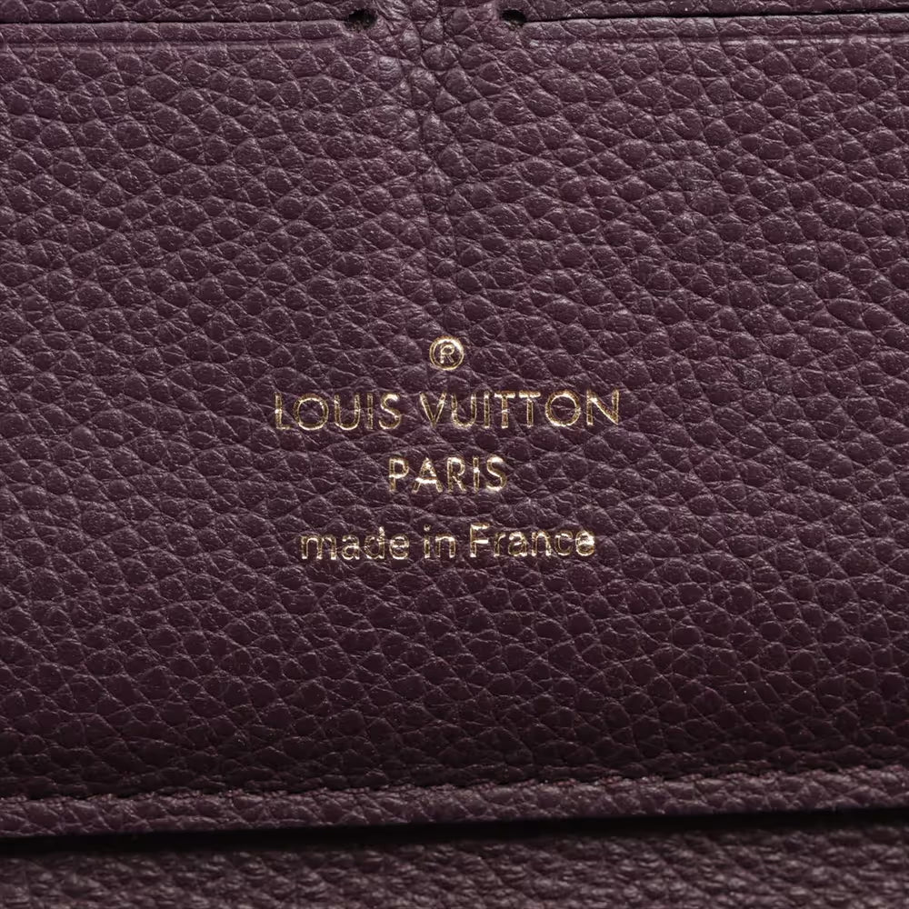 Louis Vuitton Zippy wallet Leather, PURPLE, LEATHER, Wallets