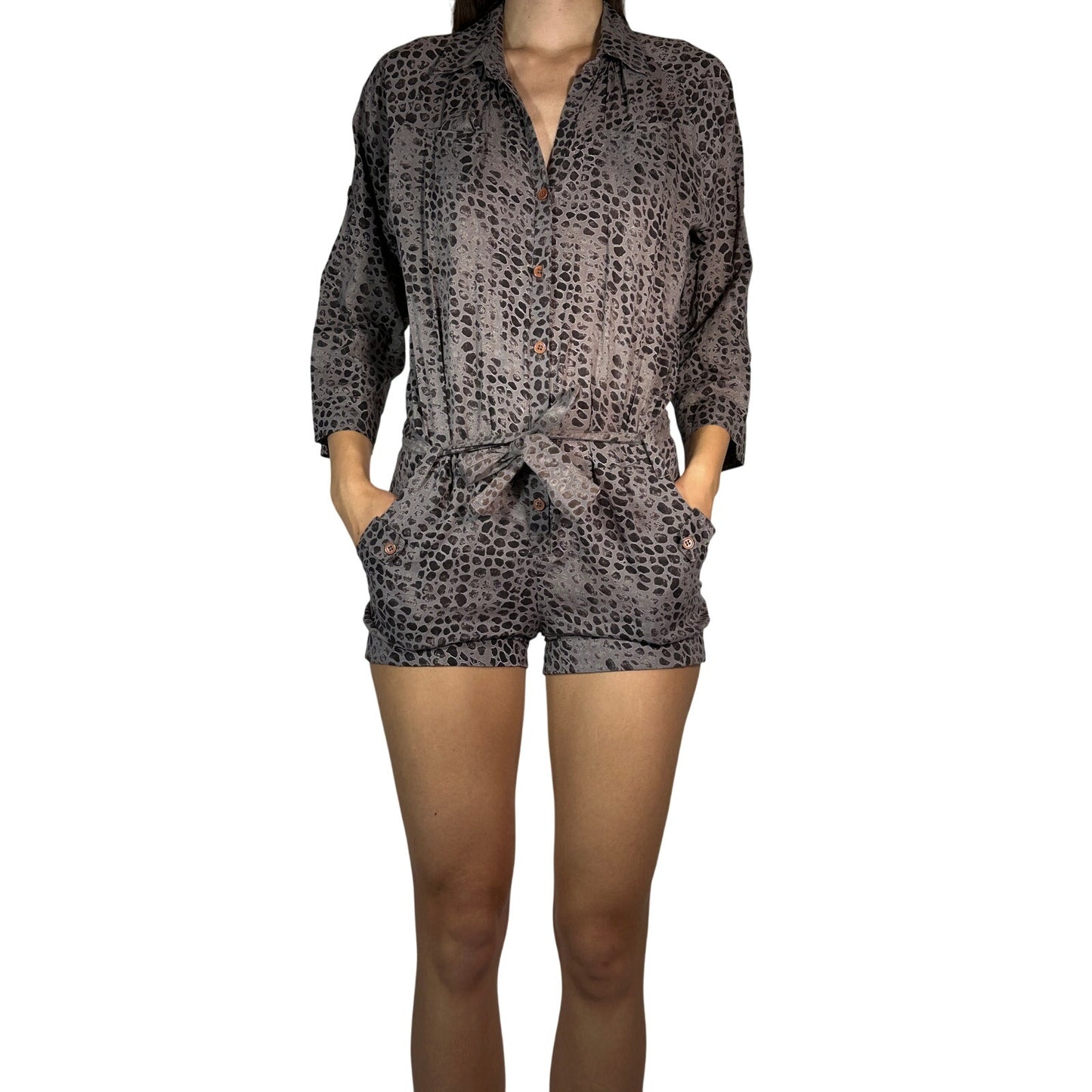 Maje Printed Romper