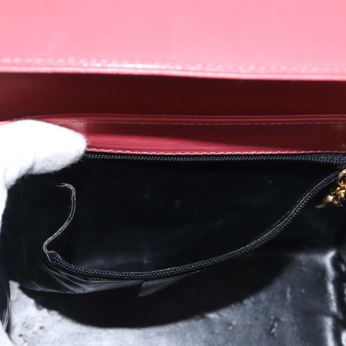 Salvatore Ferragamo Vintage Chain Leather, Pink, Leather, Shoulder Bag