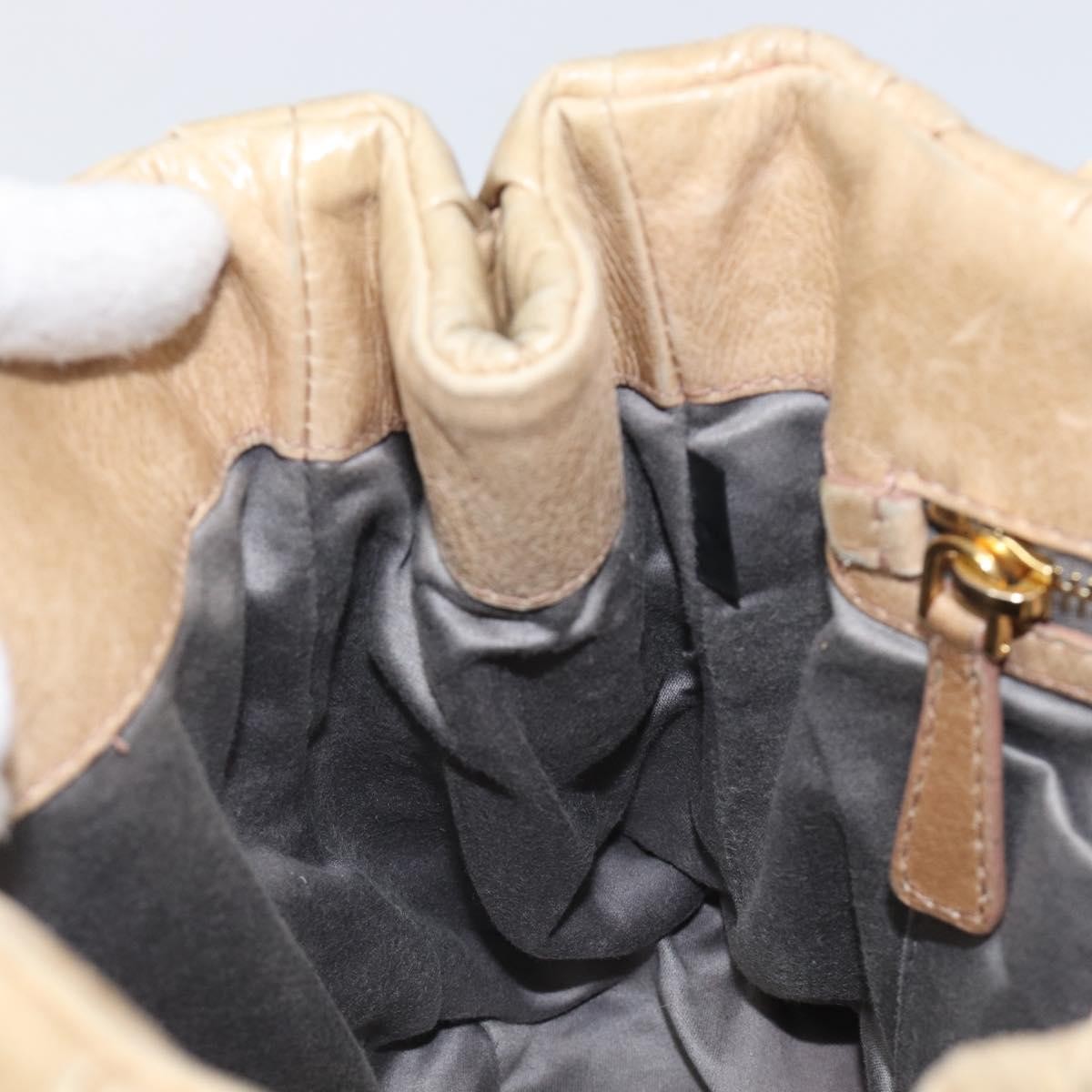 Miu Miu Coffer Convertible Satchel Matelasse Leather, Beige, Leather, Handbag