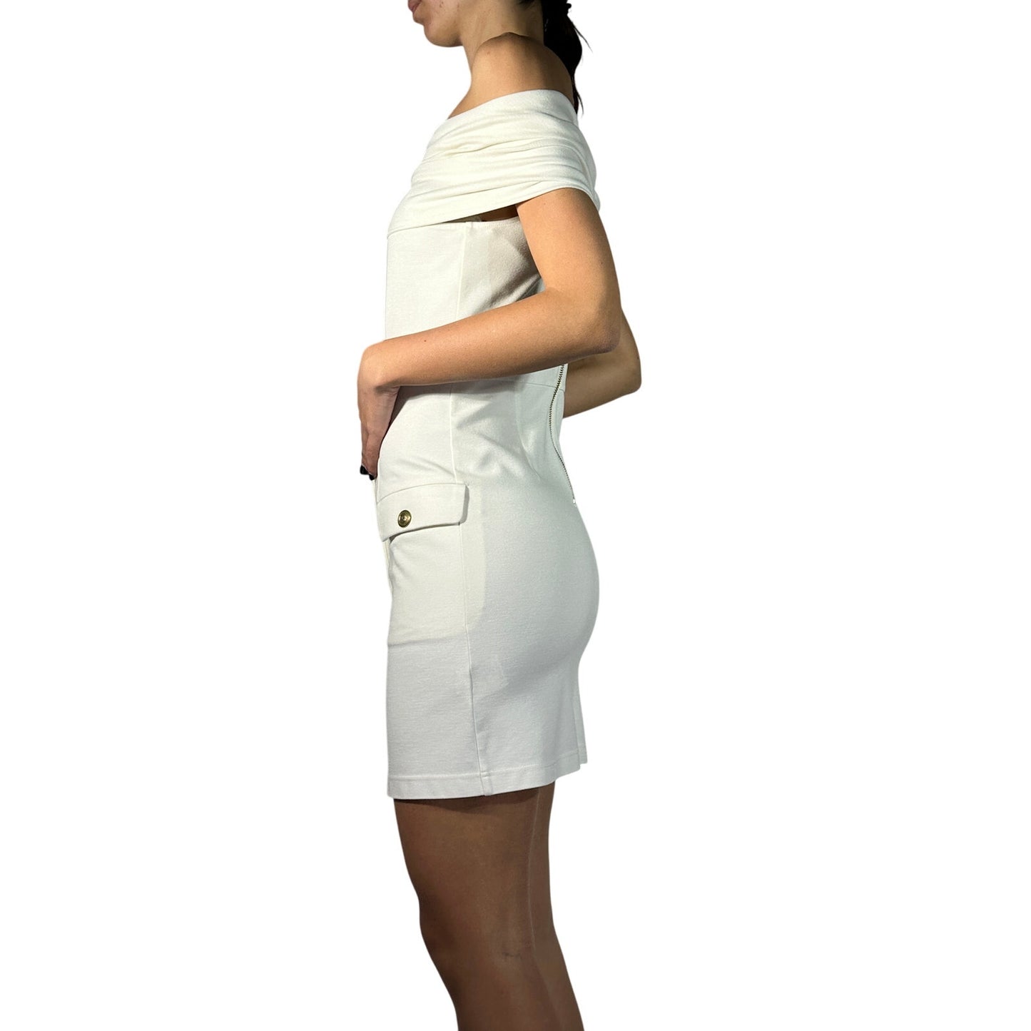 Pierre Balmain Off The Shoulder Mini Dress