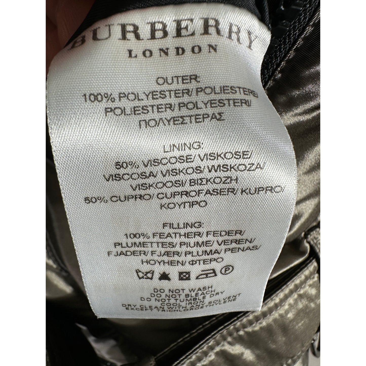 Burberry Brit Puffer Down Jacket