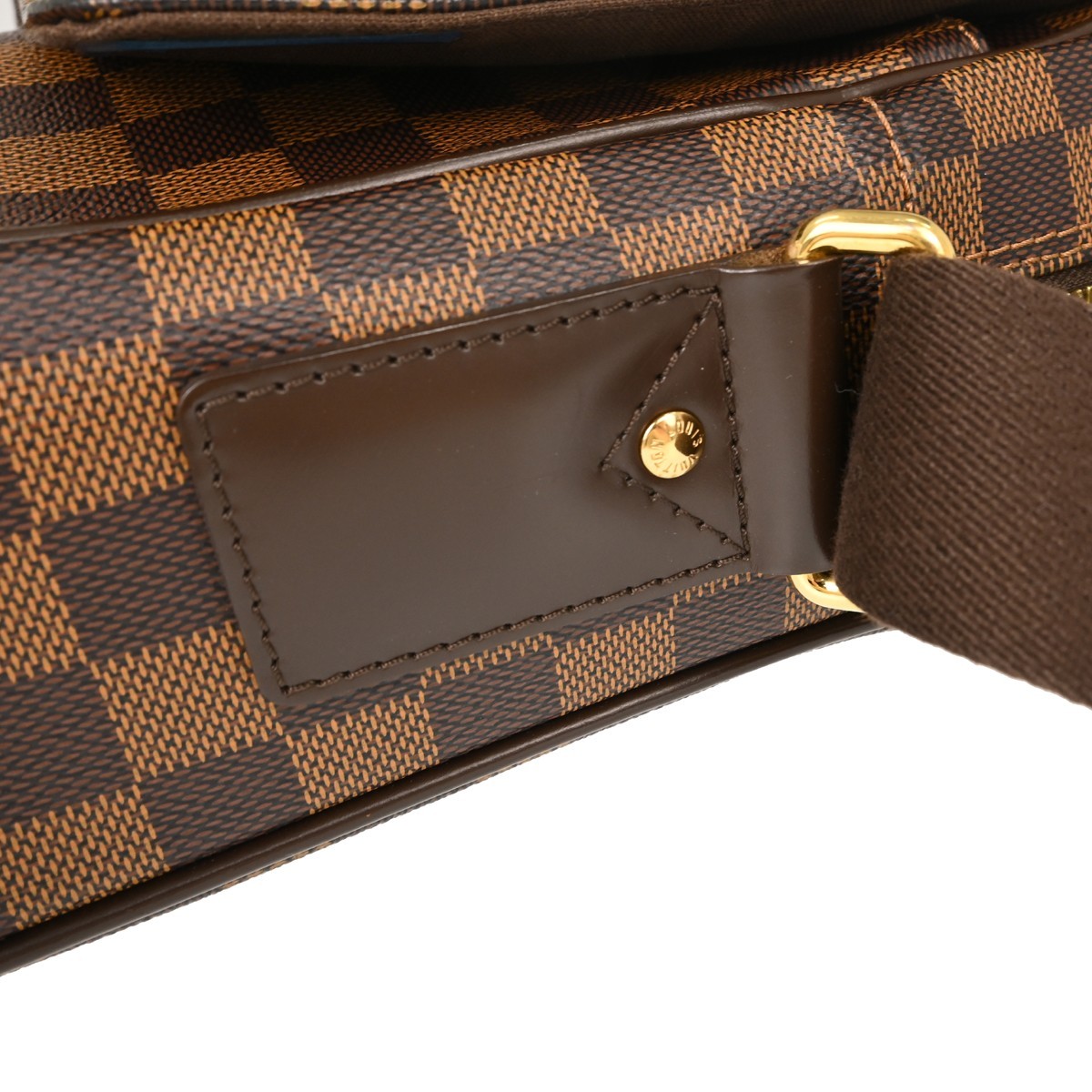 Louis Vuitton Shelton Messenger Damier Ebene, Brown, Canvas, Shoulder Bag