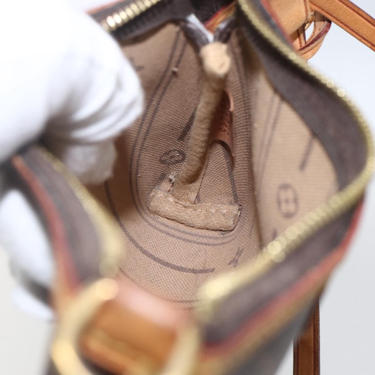Louis Vuitton Delightful Pochette Monogram Canvas, Brown, Canvas, Clutch