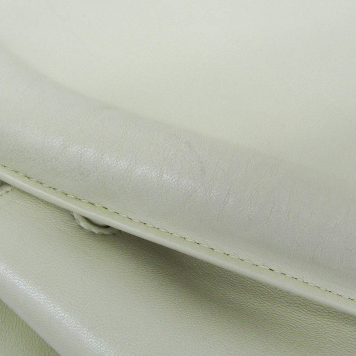 Bottega Veneta Beak Leather, Beige, Leather, Crossbody Bag