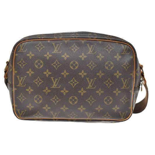 Louis Vuitton Reporter Monogram Canvas, Brown, Canvas, Shoulder Bag