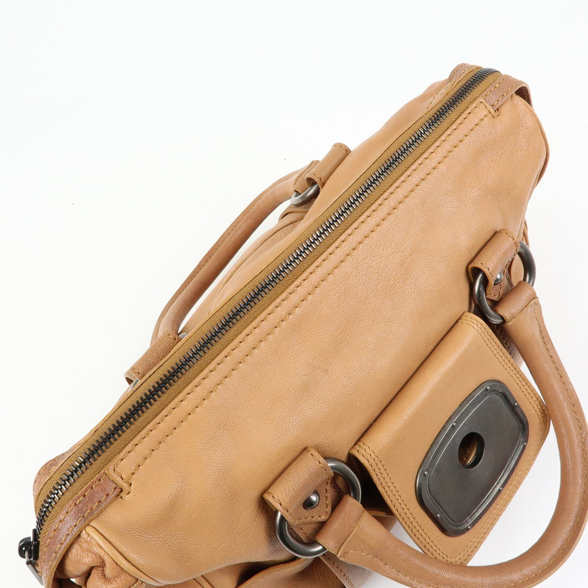 Celine Handbag Leather, Brown, Leather, Handbag