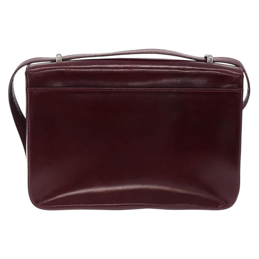 Cartier Panthère Shoulder Patent Leather, Burgundy, Patent Leather, Shoulder Bag