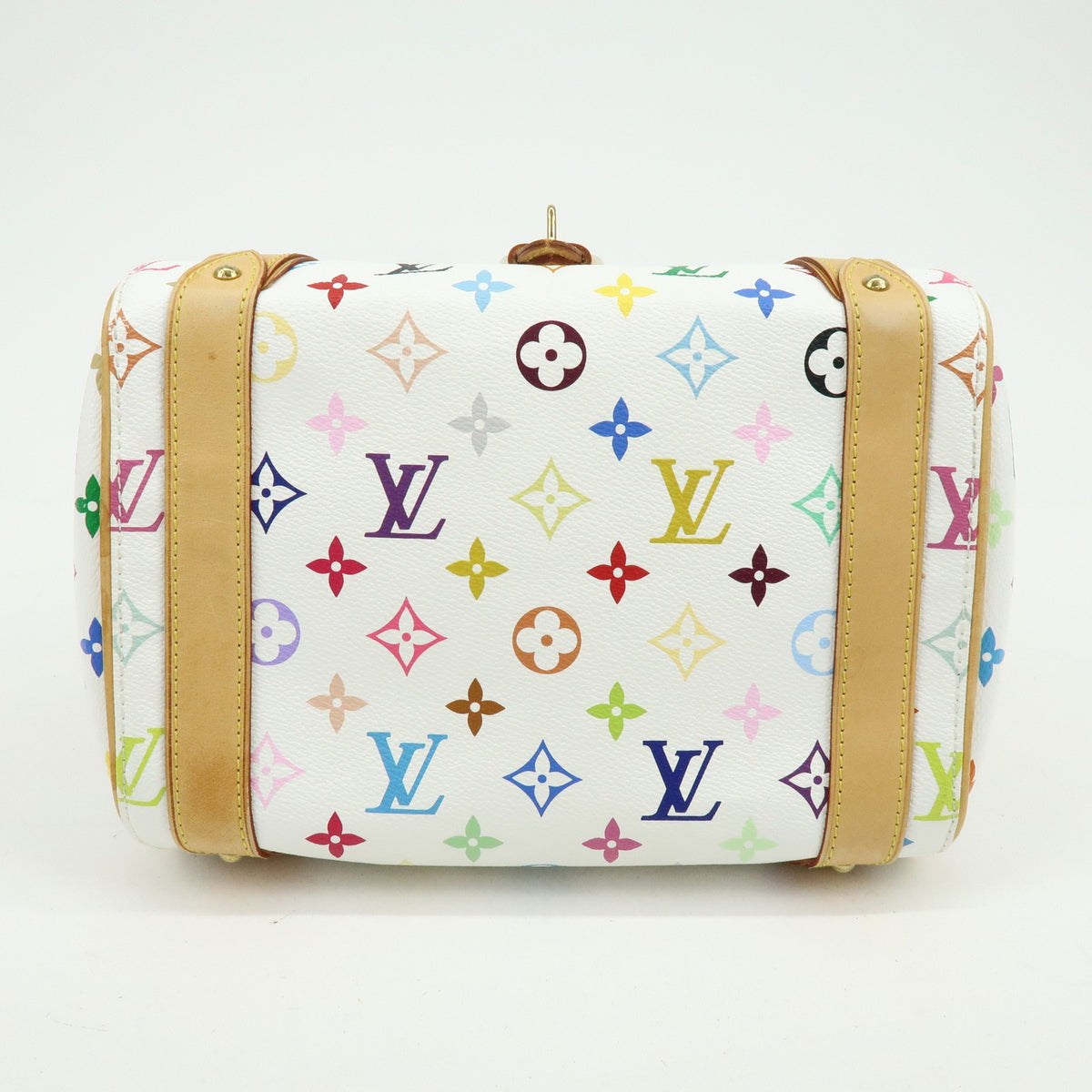 Louis Vuitton Priscilla Monogram Multicolor, White, Canvas, Handbag