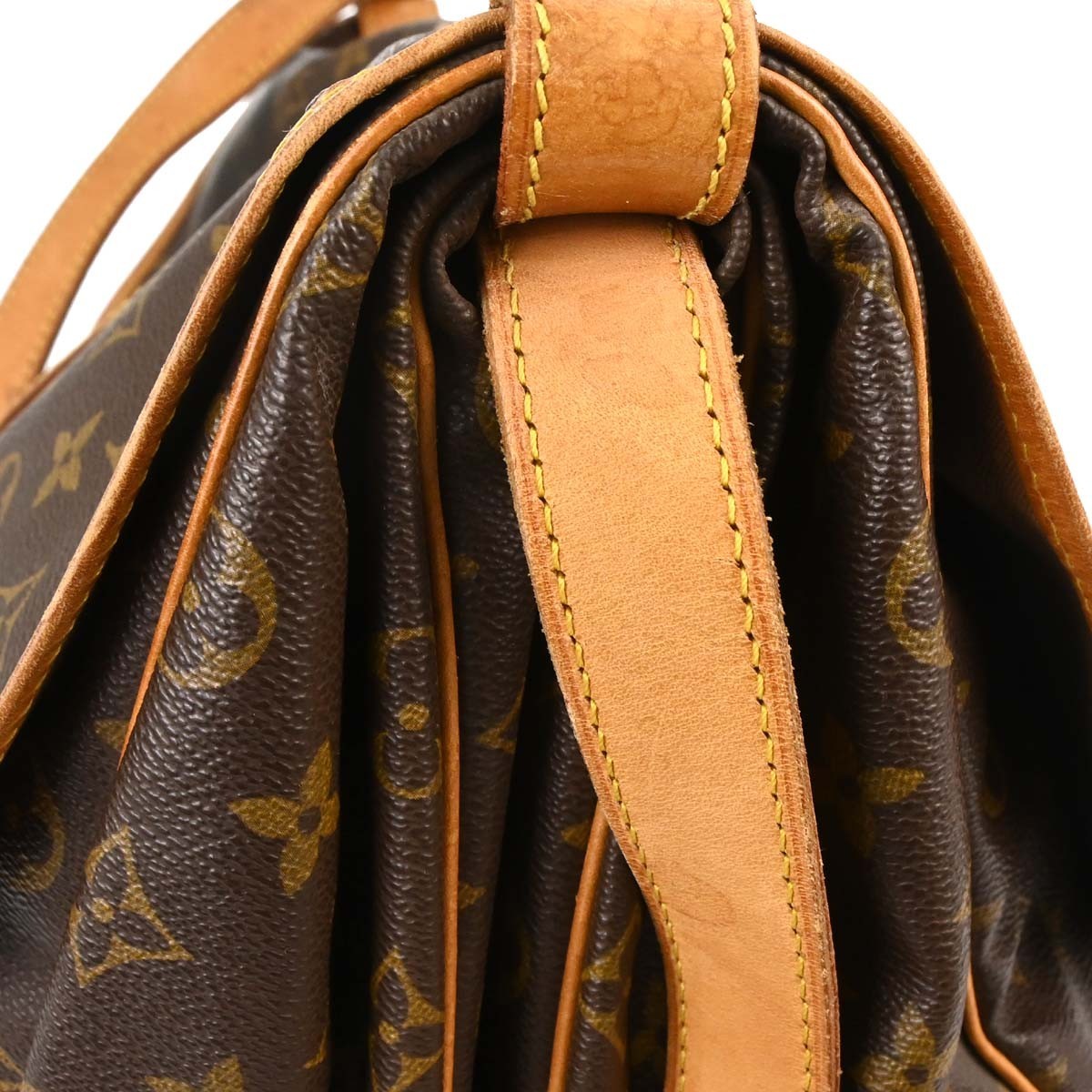 Louis Vuitton Saumur Monogram Canvas, Brown, Canvas, Shoulder Bag