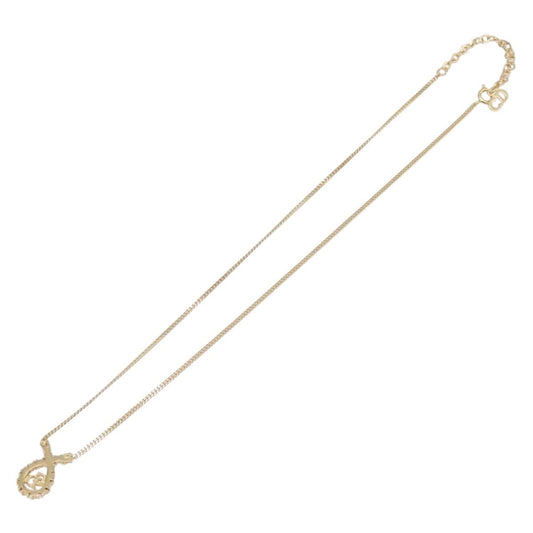Christian Dior CD Long Metal with Beads, Gold, Metal, Necklace
