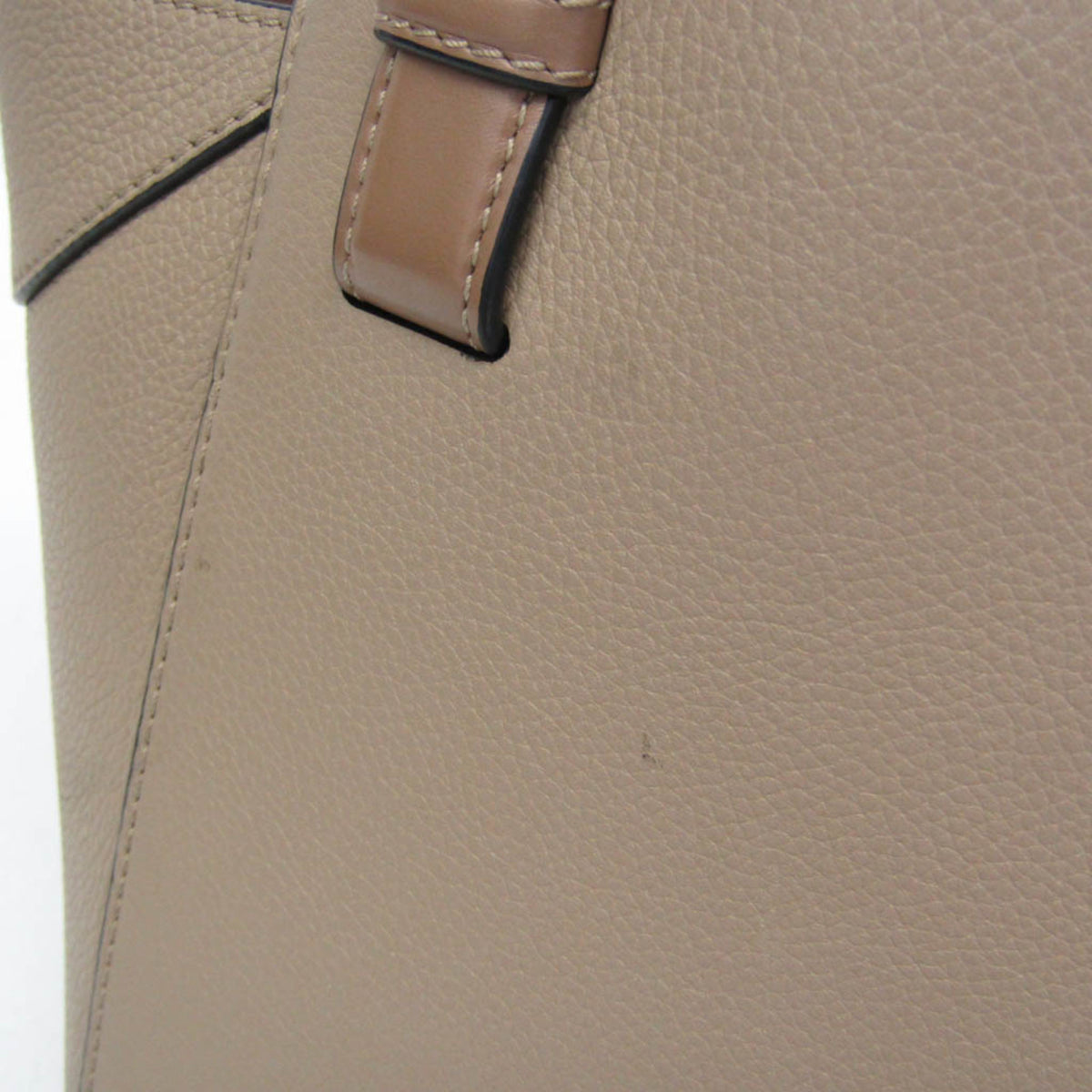 Loewe Hammock Nugget Leather, Beige, Leather, Handbag