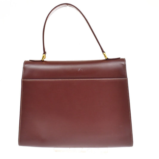 Cartier Must Line Leather, Burgundy, Leather, Handbag