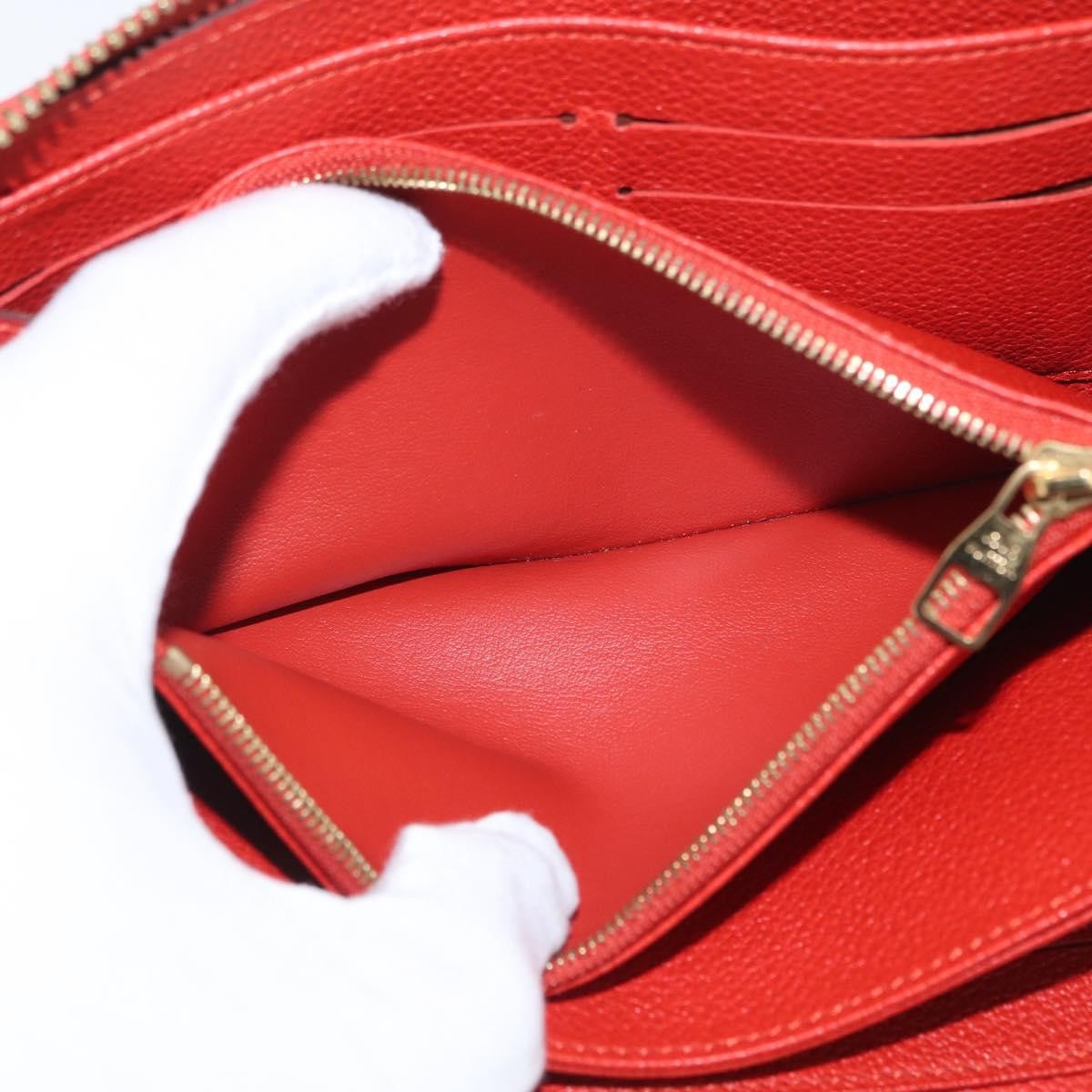 Louis Vuitton Portefeuille zippy Monogramme Empreinte Monogramme Empreinte, Orange, Leather, Wallet