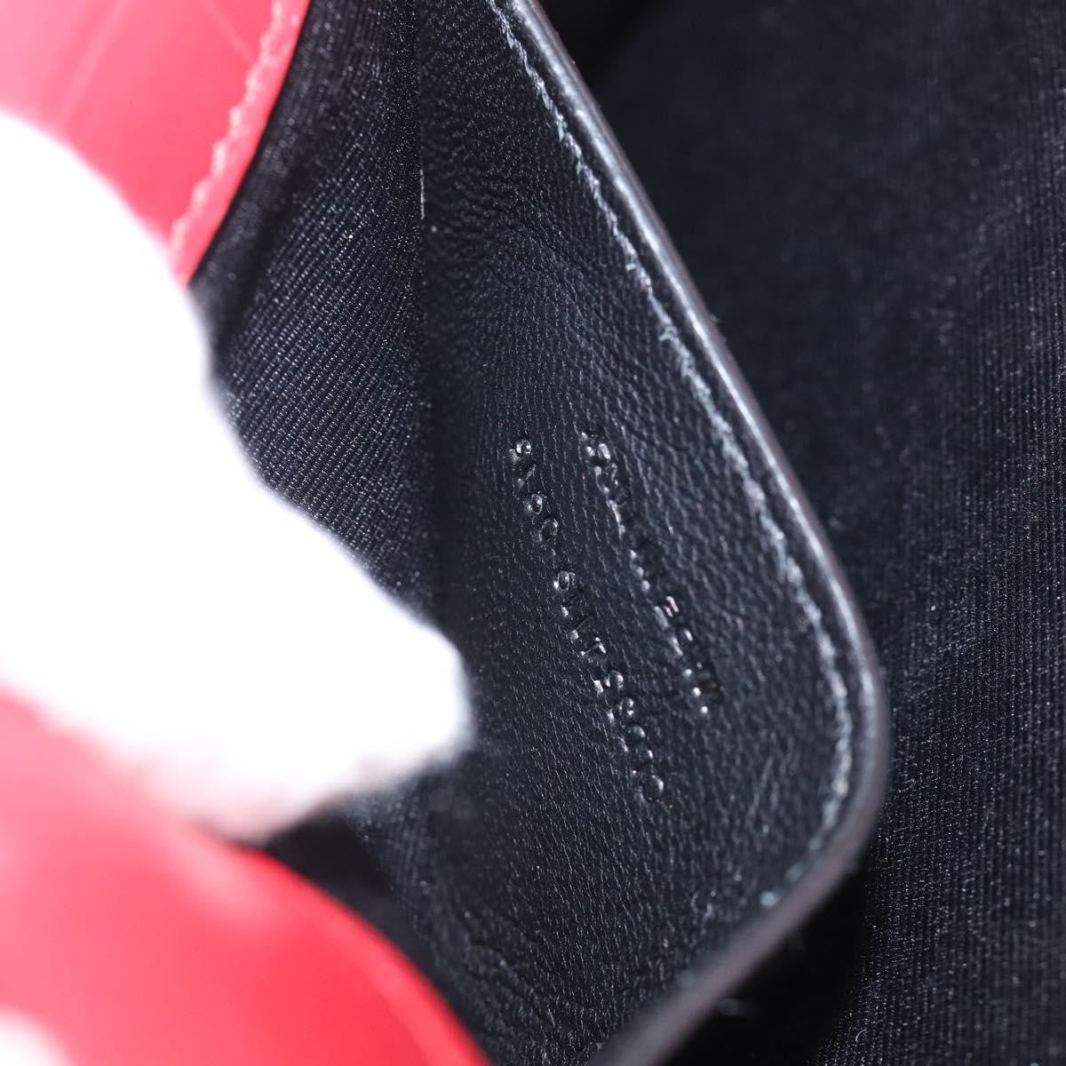 Saint Laurent Classic Monogram Crocodile Embossed Leather, Red, Leather, Crossbody Bag