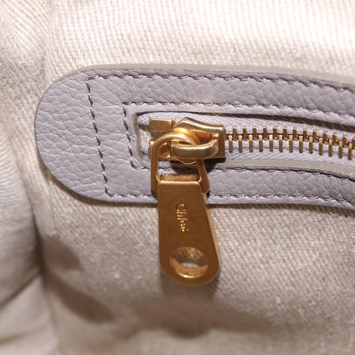 Chloe Marcie Satchel Leather, Gray, Leather, Handbag